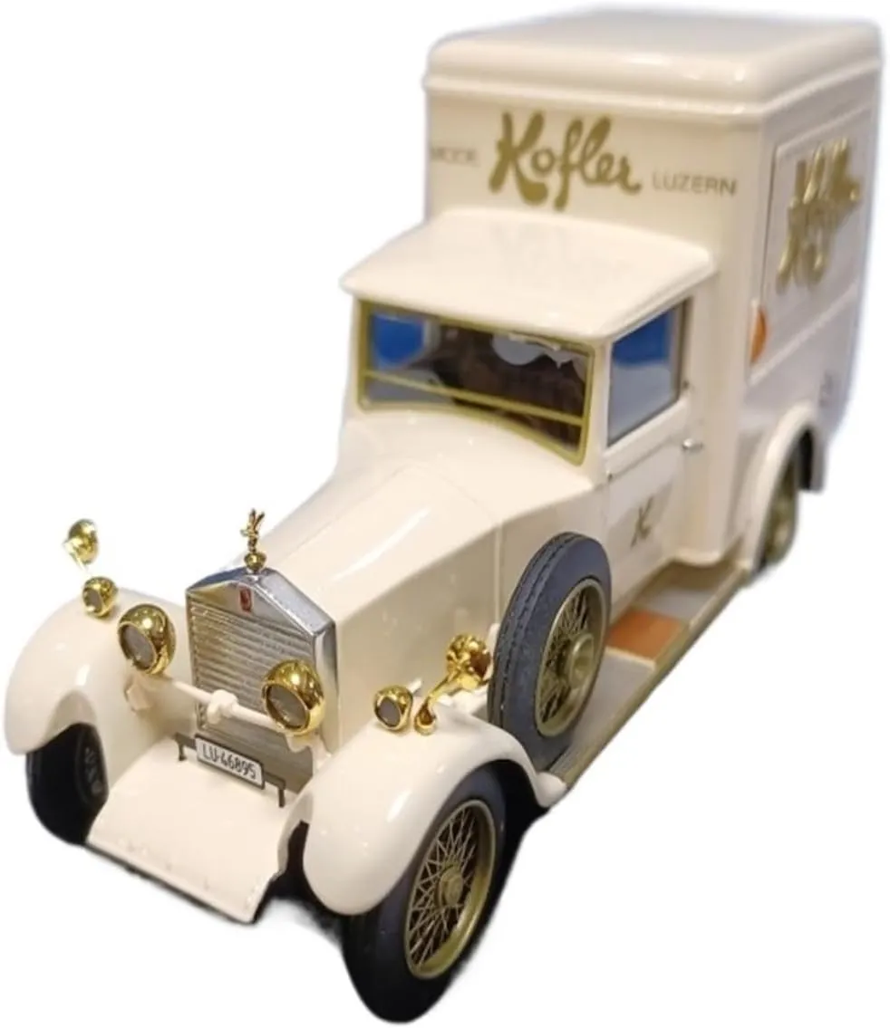 Die Cast Vehicle 1/43 for Rolls Royce 20 Van 1928 Transport Van Model Diecast Alloy Car Model Display Stand Car Model Mini Cars Replica