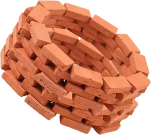 DIY Miniature Brick Models 1:16 Scale Simulation Bricks 150pcs No Burrs for Doll House Decor and Creative Building