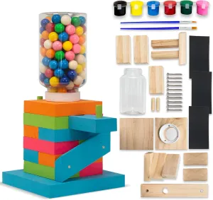 DIY Wood Building Kits, STEM Woodworking Kit for Kids, Creative Fun Craft Projects, Great Gift for Boys & Girls (Candy Dispenser, 1-Pack)