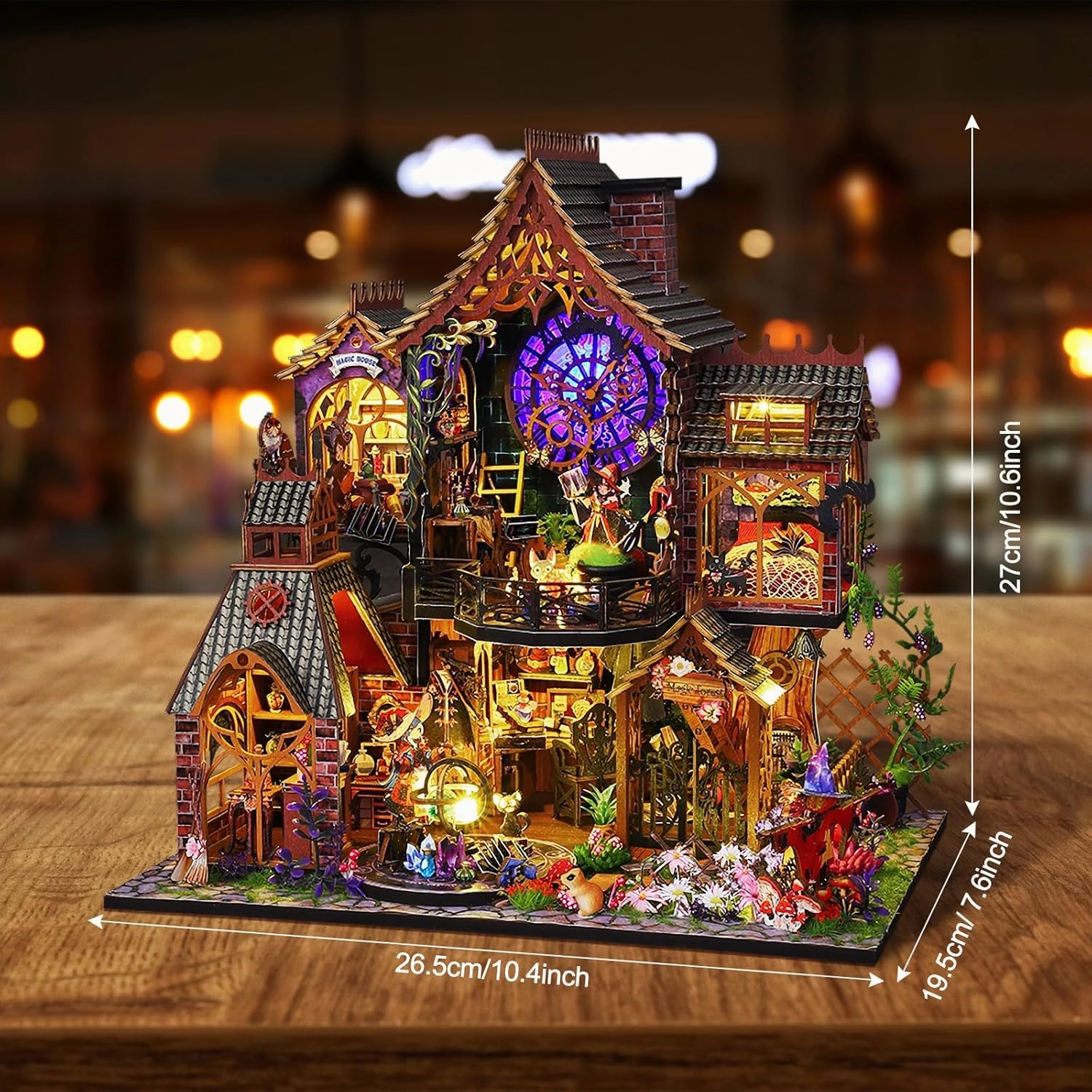 DIY Miniature House Kits, Tiny House Kit, Doll House Kits for Adults to Building, Unique Gift for Birthday Father's Day, Magic House