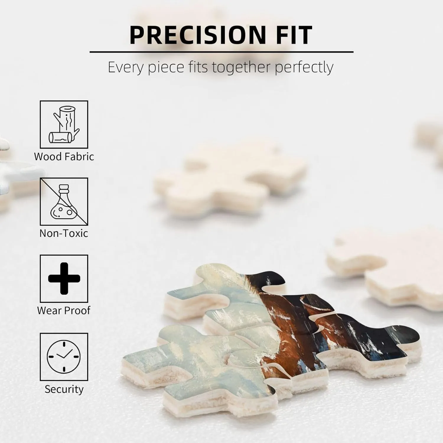 Dog Fishing in The Snow，500 Pcs Wooden Jigsaw Puzzles,Let Your Imagination Run Wild，Fun and Entertaining Game to Complete in Your Free Time with The Family，Forget The Troubles of Life