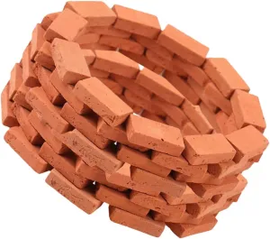 DOITOOL 250pcs Realistic Miniature Brick: 1:16 Scale Building Blocks for Dollhouse Decoration - Mini Wall Bricks - Dollhouse Building Accessories