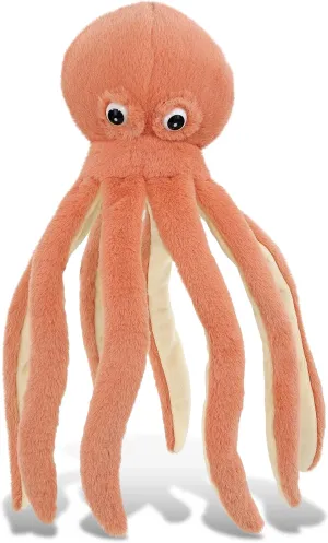 DolliBu Orange Octopus Super Soft Stuffed Animal, Cute Realistic Stuffed Animals for Girls, Boys, Adults Animal Gifts, Kids Nursery Decor for Newborn, Cuddly Soft Baby Plush Toys - 15 Inches