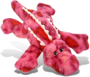 DolliBu Pink Tie-Dye Alligator Stuffed Animal - Huggable Alligator Plush, Adorable Playtime Plush Toy, Cute Wildlife Animal Cuddle Gifts, Super Soft Plush Doll Animal Toy for Kids and Adults - 9 Inch