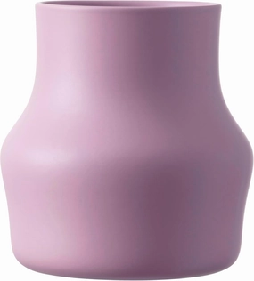 Dorotea Vase 7" x 7.6" - Luscious Lilac Purple Ceramic Decor Accent - Elegant Design for Flowers, Plants, or Standalone Display - Infuse Your Space with Graceful Charm and Modern Style