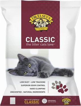 Dr. Elsey's Classic Unscented Clumping Clay Cat Litter 18 lb. Bag