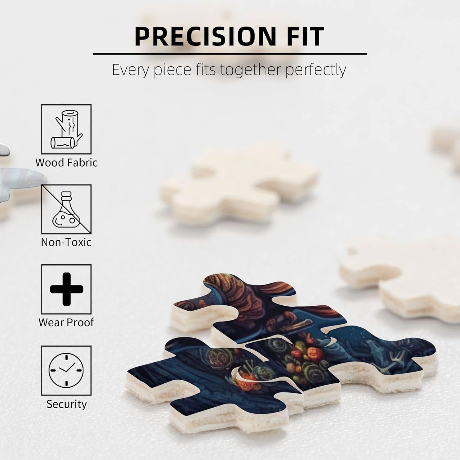 Dragon Submarine Fish Jigsaw Puzzle 500 Piece for Adults & Kids, Wall Hanging Puzzles Intellectual Decompressing Fun Family Game Large Puzzle Game Toys Gifts