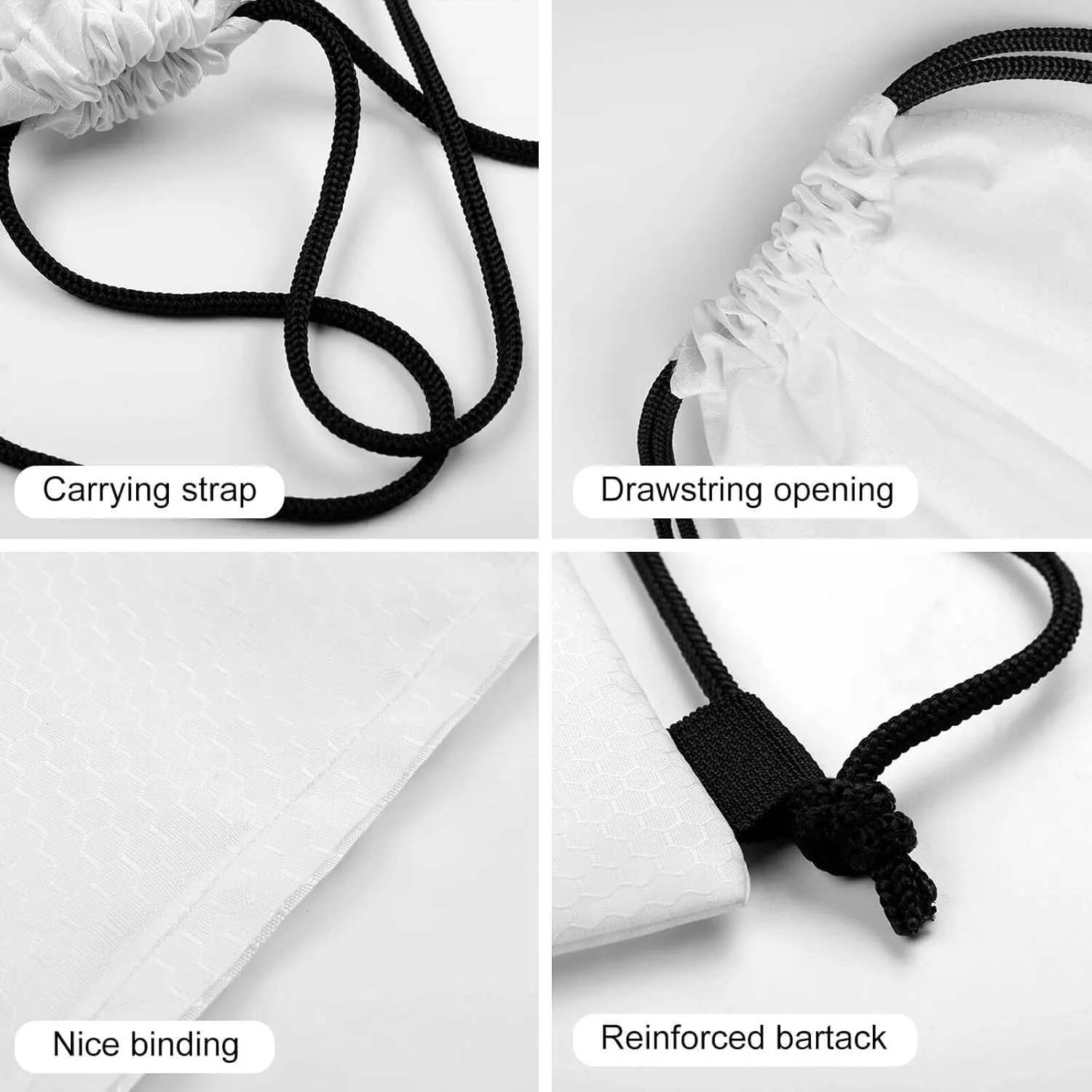 Drawstring Backpack Bulk String Bag Waterproof Drawstring Bag Colourful Animal Alphabet Cinch Bag Adult Gym Bag for Sport, 35*42cm