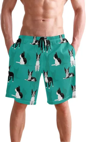 Dussdil Men's Swim Trunks Board Shorts Mens Swim Trunk Quick Dry Swimwear Beach Pants with Mesh Lining