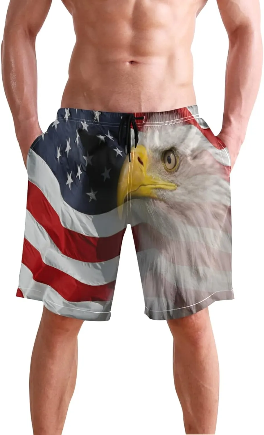 Dussdil Men's Swim Trunks Board Shorts Mens Swim Trunk Quick Dry Swimwear Beach Pants with Mesh Lining