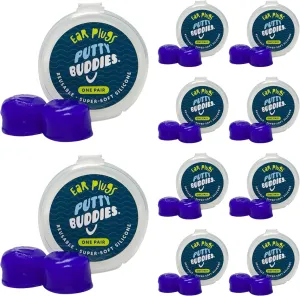 Earvolution Floating Putty Buddies Ear Plugs for Swimming - Invented by an Ear Physician - Moldable, Premium Silicone - Floats on Water - Waterproof - Made in The USA