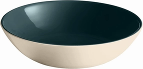 Emile Henry EVERYDAY COLLECTION 8.75"|1 qt Ceramic Pasta bowl, Ocean & Cream