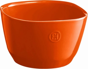 Emile Henry Small Ceramic Salad Bowl, 2L, Tuscan Orange
