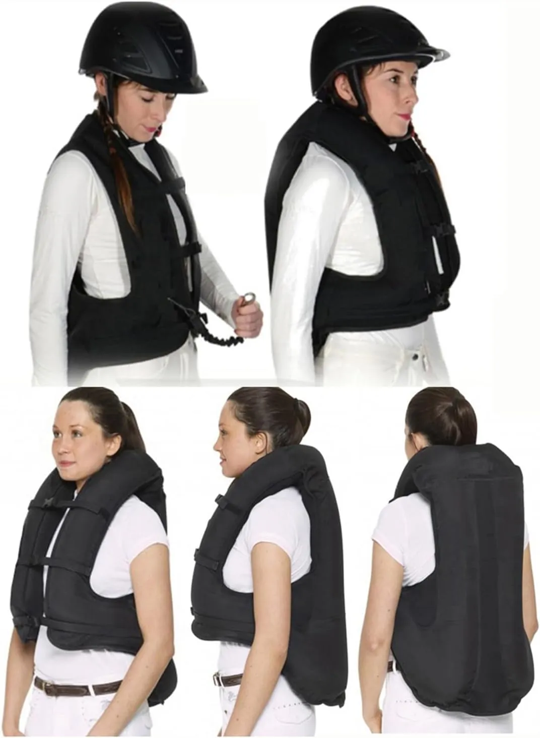 Equestrian Airbag Vest Horse Riding Body Airbag Jackets Adjustable ，Unisex, Motorcycle