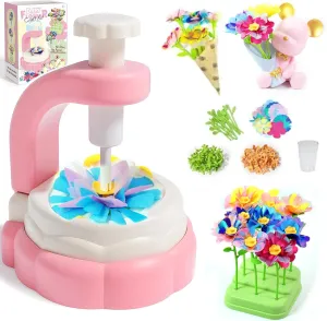 Fabric Flower Bouquet Toys, DIY Crafts Kit for Girls 4-8 Years Old, Creative Art Activities and Learning Toy, Make Your Own Bouquet Set, Unique Birthday Gift