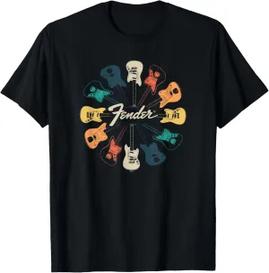 Fender Retro Guitar Kaleidoscope T-Shirt