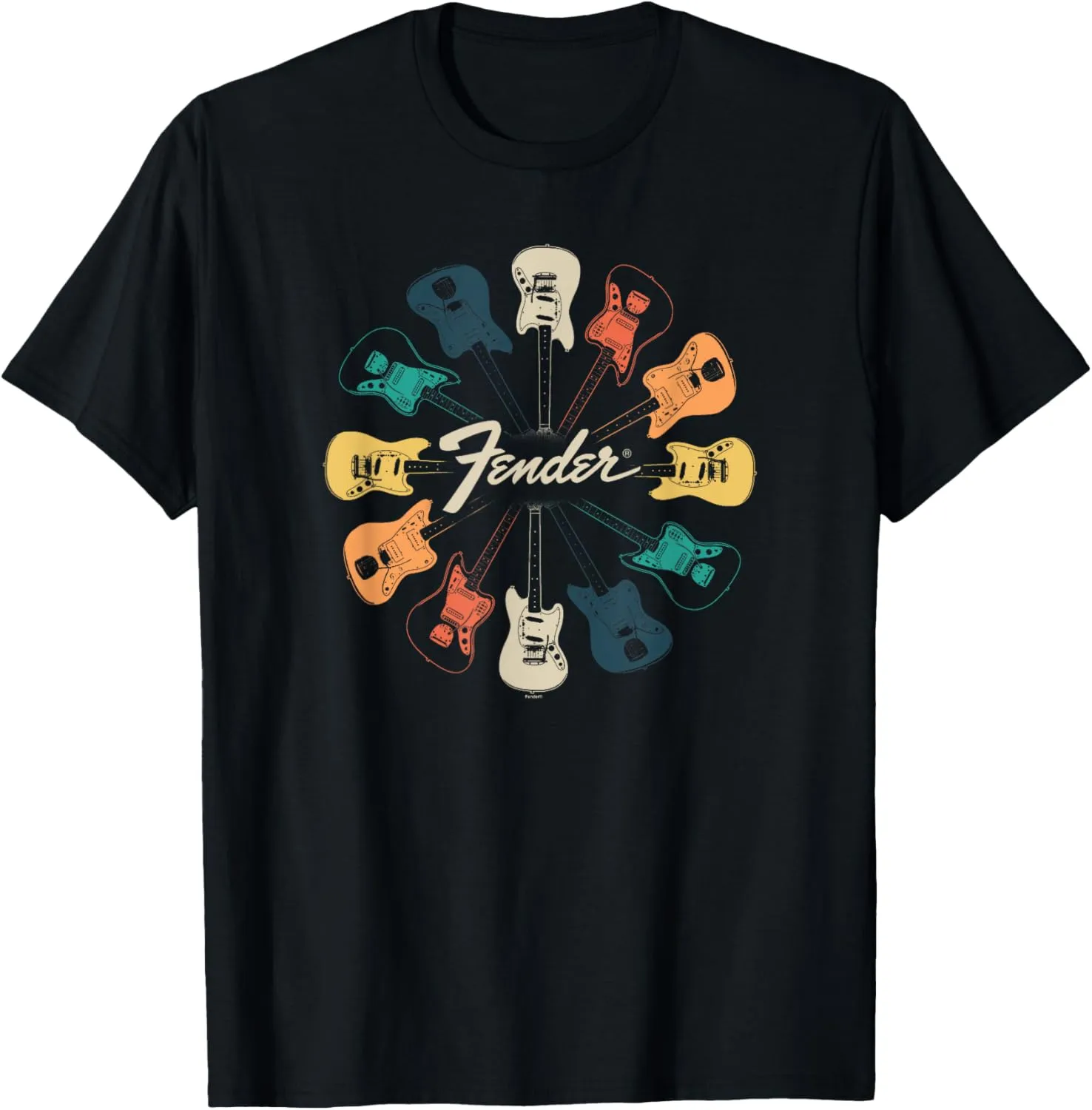 Fender Retro Guitar Kaleidoscope T-Shirt