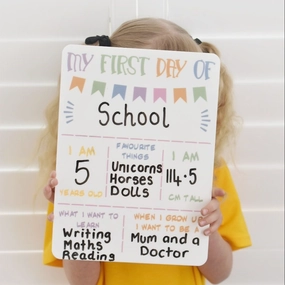 First Day Of School Board - Portrait
