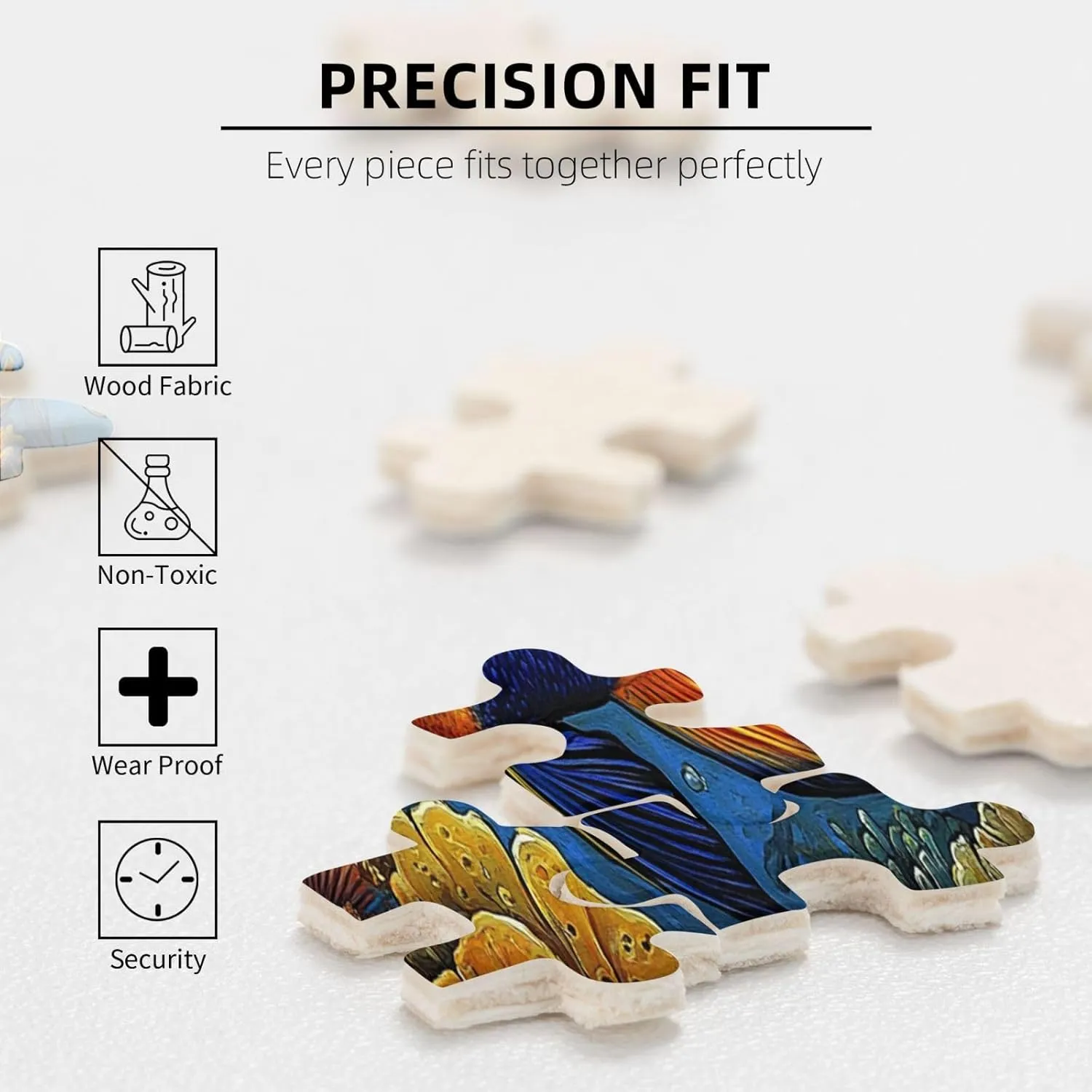 Fish Jigsaw Puzzles Under The Sea 500 Pieces, Wonderful Imagination, Wooden Puzzle for Adults, Release Stress, Relax Entertainment Game, Suitable for Gifts for Friends and Family