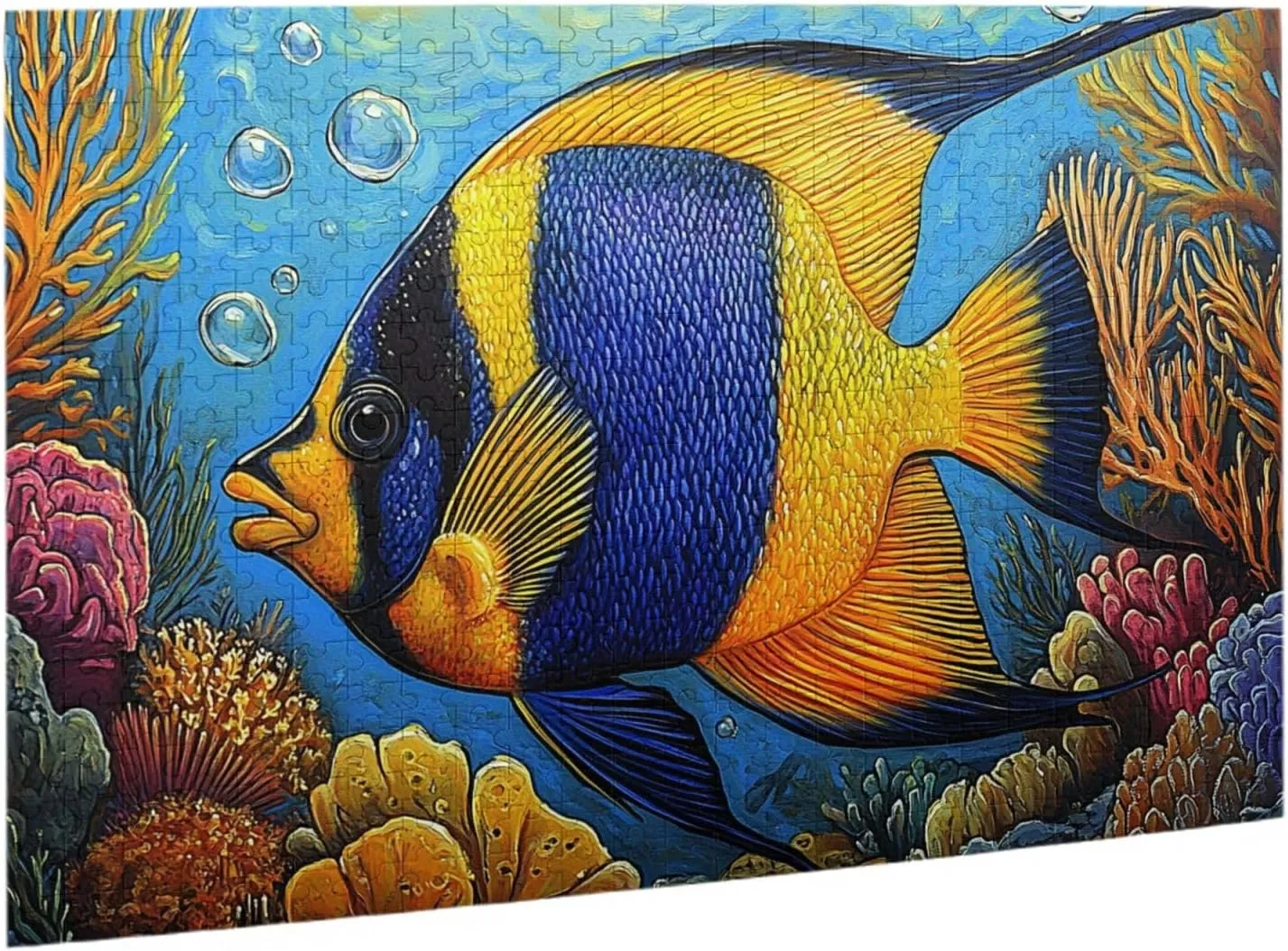 Fish Jigsaw Puzzles Under The Sea 500 Pieces, Wonderful Imagination, Wooden Puzzle for Adults, Release Stress, Relax Entertainment Game, Suitable for Gifts for Friends and Family