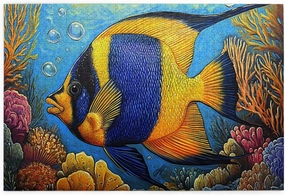 Fish Jigsaw Puzzles Under The Sea 1000 Pieces, Wonderful Imagination, Wooden Puzzle for Adults, Release Stress, Relax Entertainment Game, Suitable for Gifts for Friends and Family