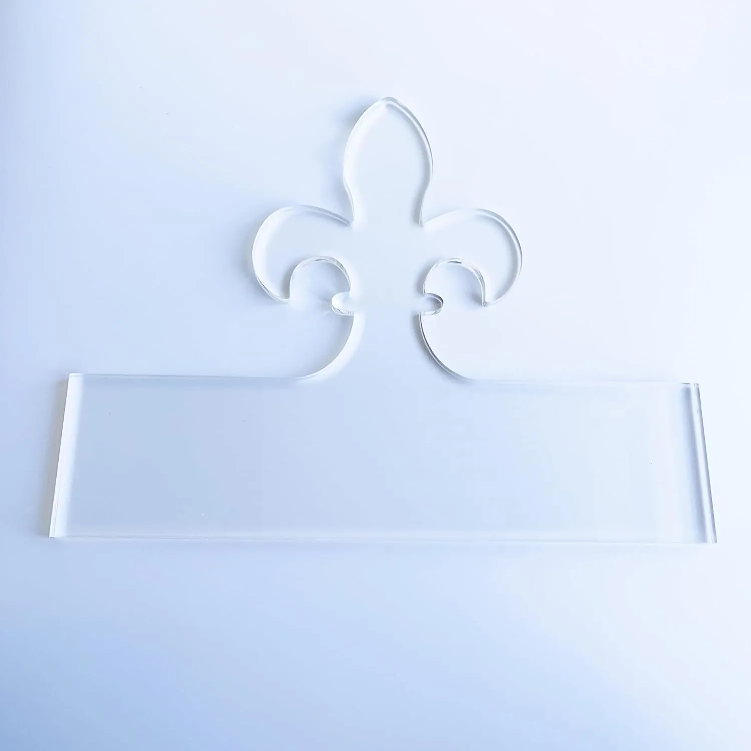 Fleur-de-lis Charcuterie Board Handle Template, Clear Acrylic Router Jig, Woodworking Template, Craft Template