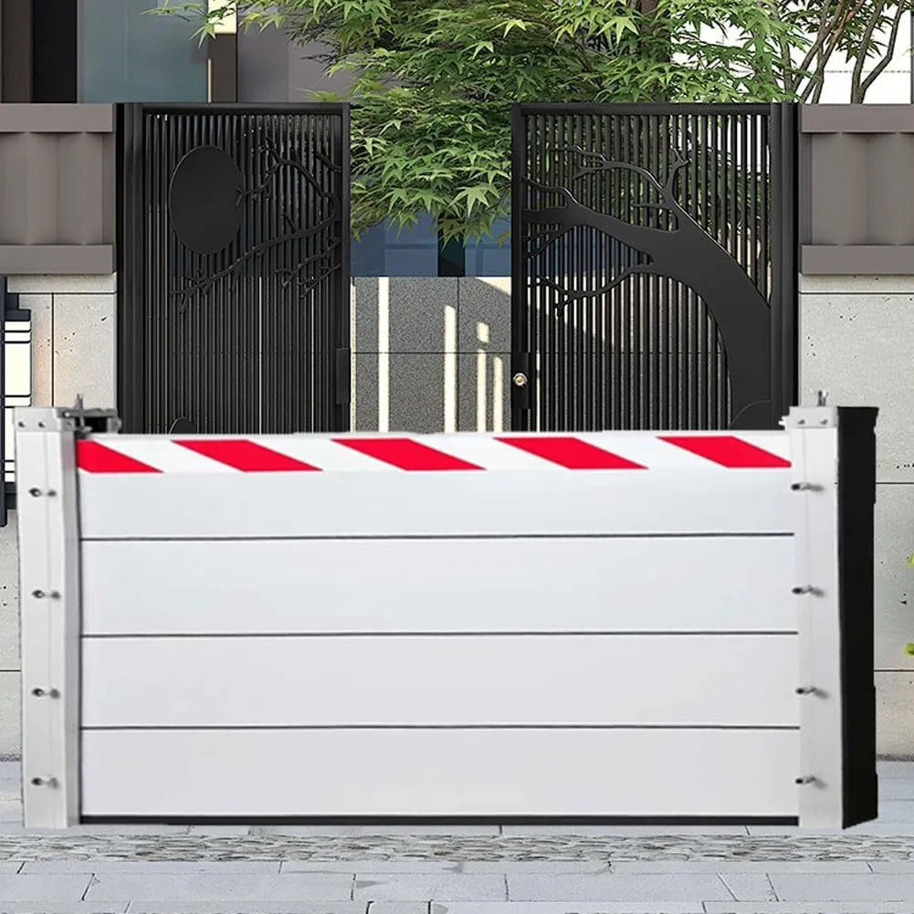Flood Barrier, Garage Door Flood Barrier, Hurricane Flood Protection, Sandbags Alternative, Heavy-Duty Aluminum Flood Barrier, Water Barrier for Flooding, Reusable HXQSL(440x60cm)
