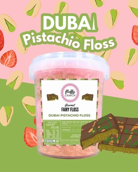 Fluffy Crunch Fairy Floss Dubai Pistachio LIMITED EDITION - 50g