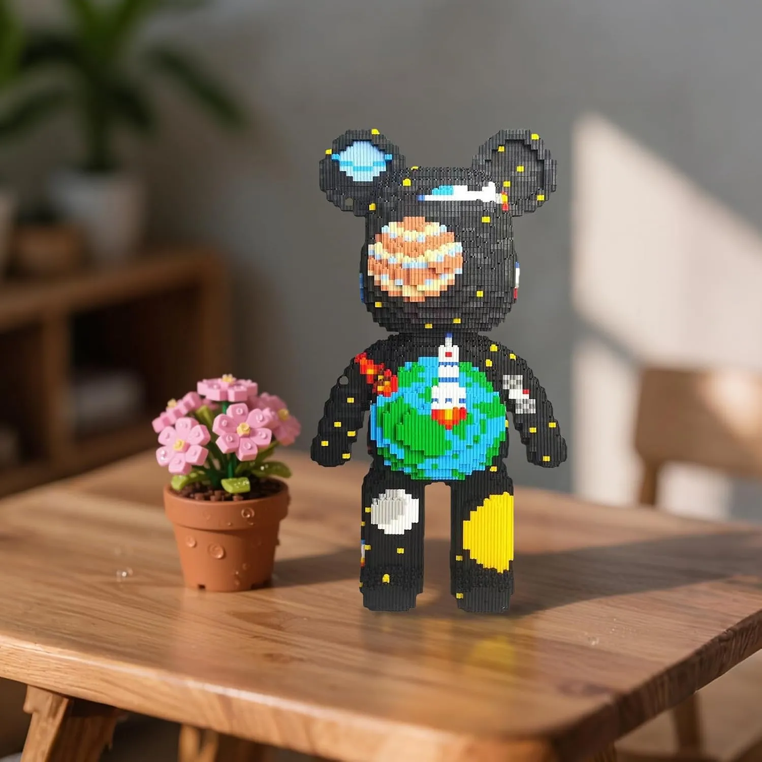 Fly The Space Bear Building Blocks (5800 PCS), 3D Micro Animal DIY Bear Building Blocks for Adults & Teenager, Creative Toys Ideal Gift for Family & Friends