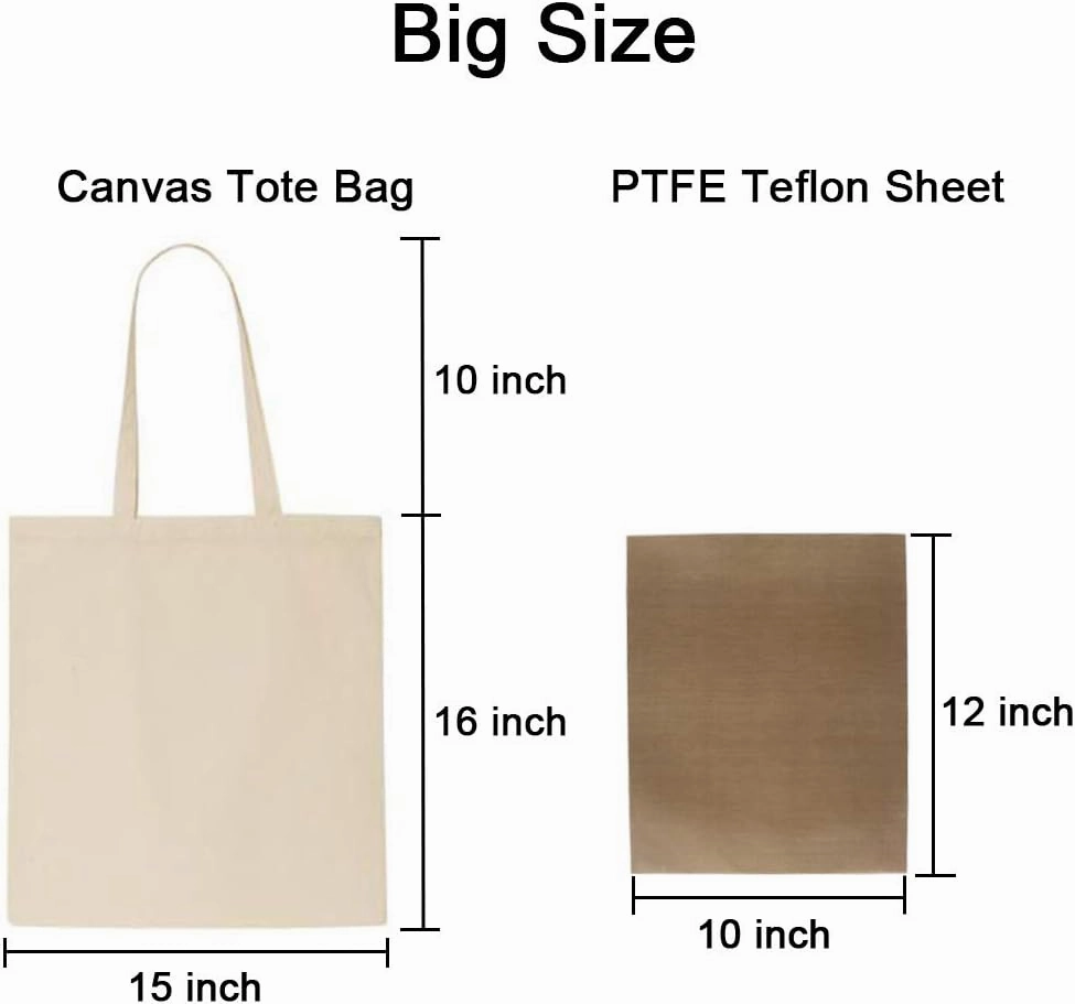 FunisFun 12 Pack Blank Canvas Tote Bags Bulk Reusable Shopping Grocery Bag for Crafts with a PTFE Teflon Sheet DIY