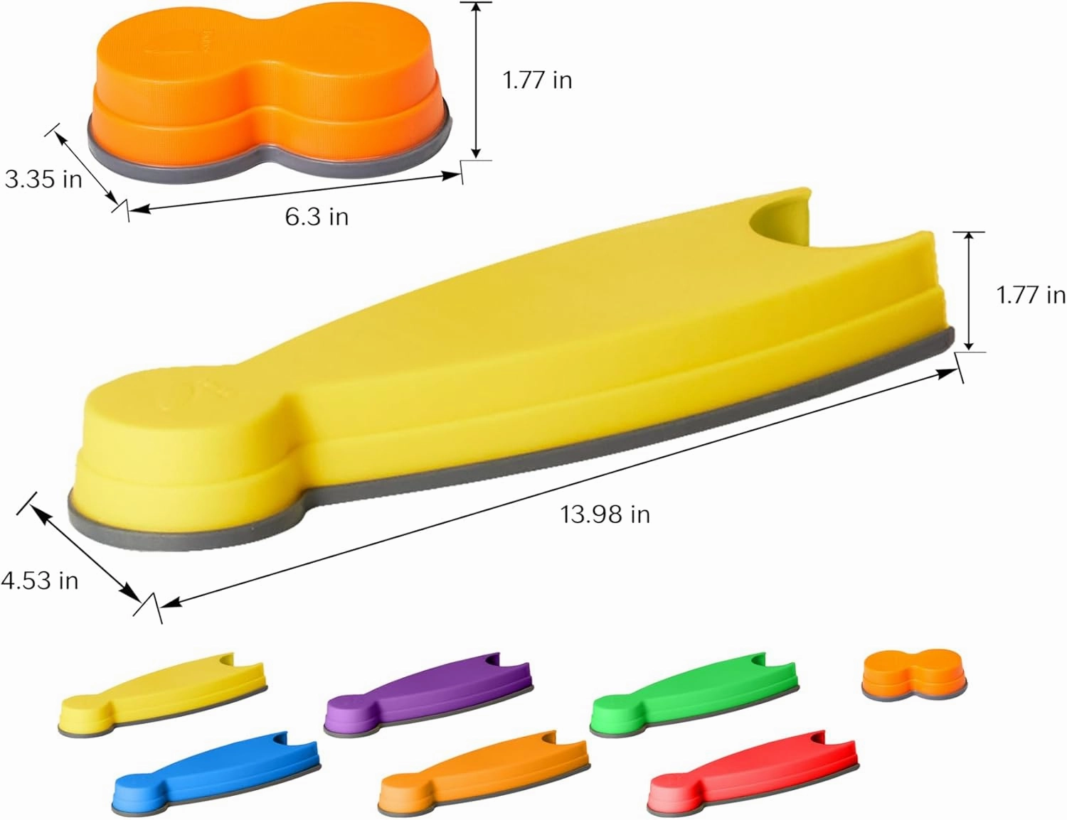 GONGE River Balance Course Set - 7 Elements For Gross Motor Skills Development, Multiple Path Creations - Safe and Sturdy - Ages 2 , Vibrant