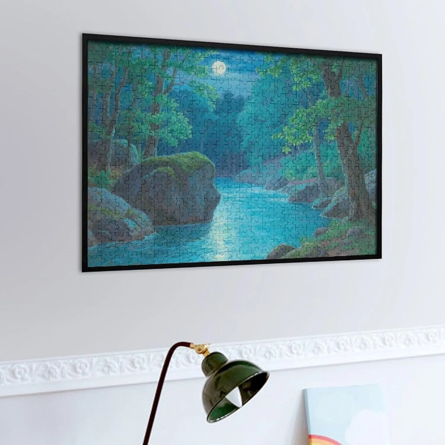 Good Fishing 500-Piece Wooden Jigsaw Puzzles – Relaxing Scene of a Fishing Trip by The Lake – Engaging Puzzle for Fishing and Nature Lovers，Ideal for Adults and Puzzle Enthusiasts
