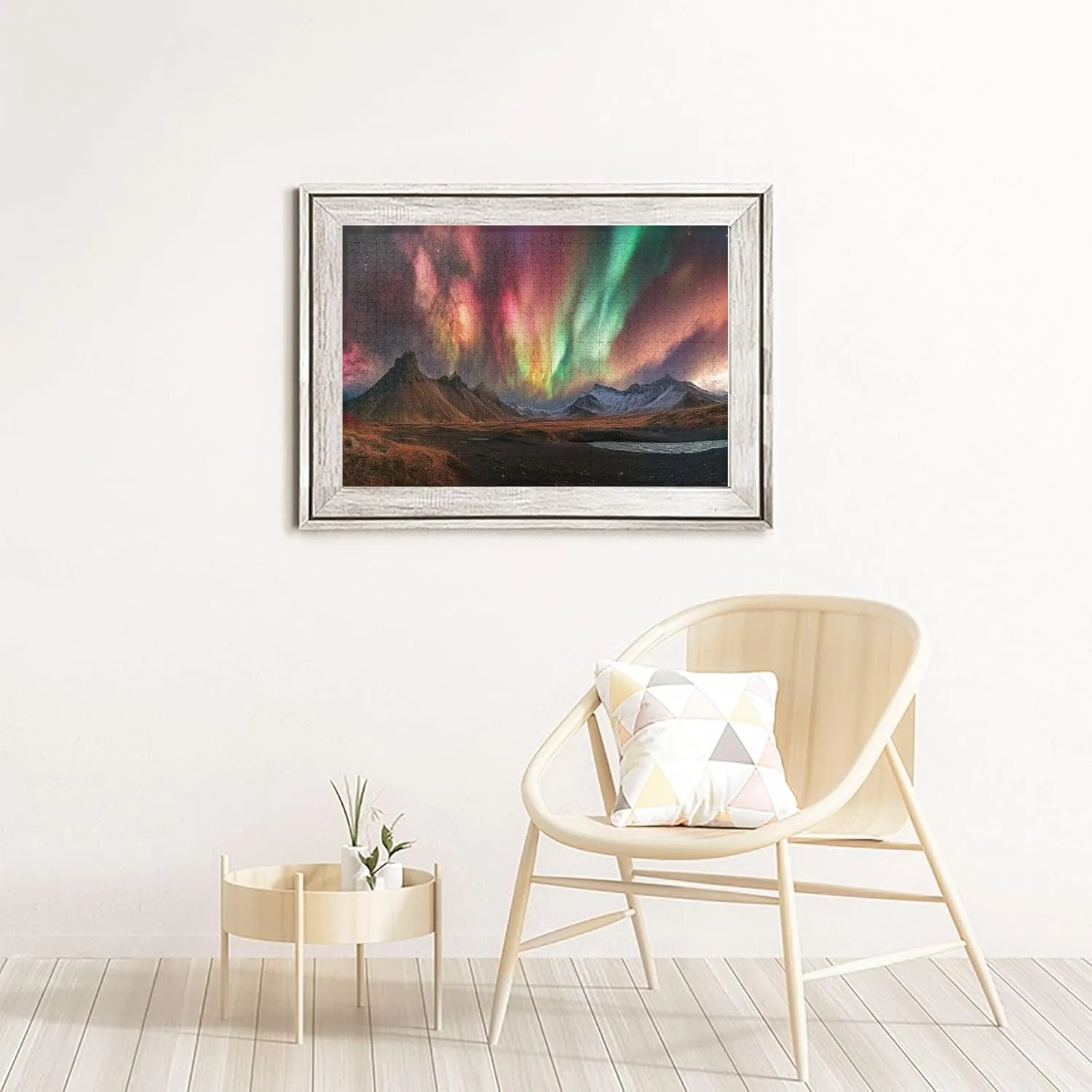 Gorgeous Polar Aurora 1000 Pcs Jigsaw Puzzles for Adults,Classic Scenery Photography,Enchanting Natural Landscape Puzzle,Wooden Jigsaw for Ideal for Relaxation and Family Fun