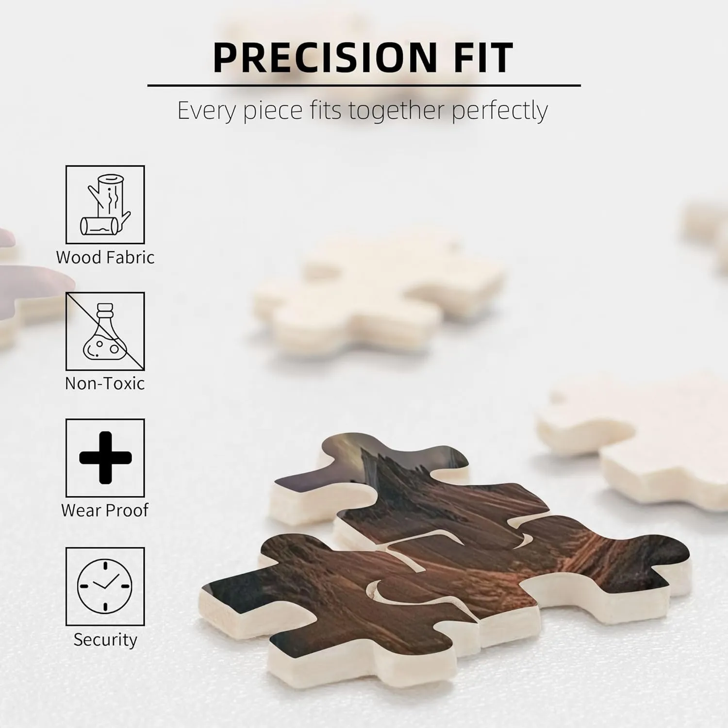 Gorgeous Polar Aurora 1000 Pcs Jigsaw Puzzles for Adults,Classic Scenery Photography,Enchanting Natural Landscape Puzzle,Wooden Jigsaw for Ideal for Relaxation and Family Fun