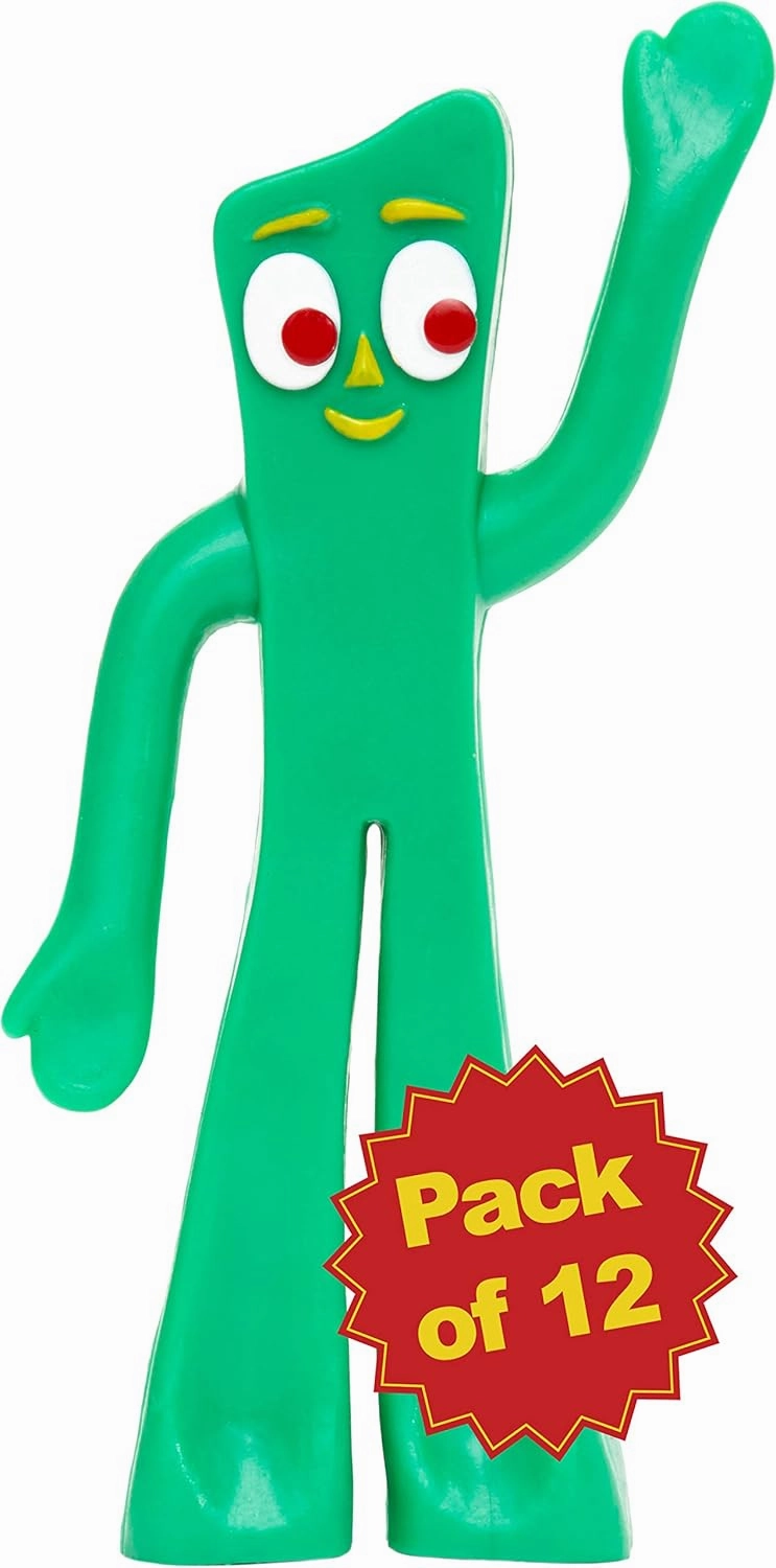 Gumby Mini 3-inch Bendable Figures - Pack of 12
