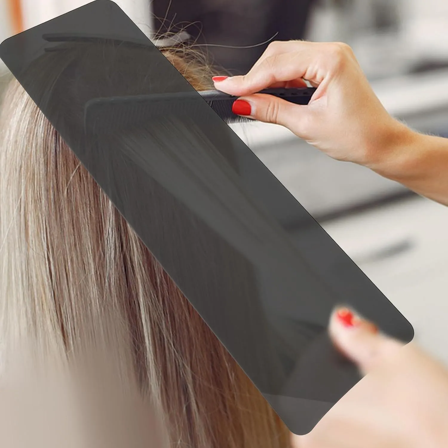 Hair Coloring Tools Hair Kit Hair Salon Highlighting Paddle Hair Highlighting Board Color Board Highlighting Kit Slick Back Brush Hair Dye Hair Highlight Board Tool Acrylic Black