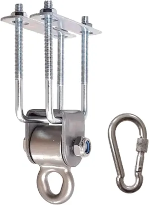 Hammock Hooks，Swing Hooks Heavy Duty， Swing Hook Heavy Duty Swing Hooks Eye Bolt Hook Load-Bearing Swing Accessories Double Bearing Swing Buckle for Square and Round Tube(50 mm)