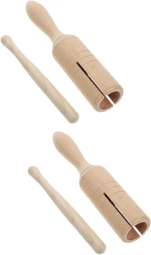 HANABASS 1 Set Wooden Guiro for Preschool Musical Instrument for Rhythm Development Promotes Fine Motor Skills and Hand Eye Coordination for Early Education Activities