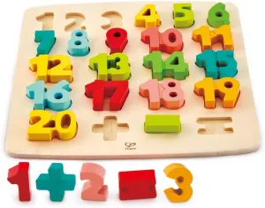Hape Chunky Number and Counting Puzzle| Early Learning Educational Preschool Toys