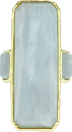 Harlow & Dylan Blue Ice Milky Aqua Ring