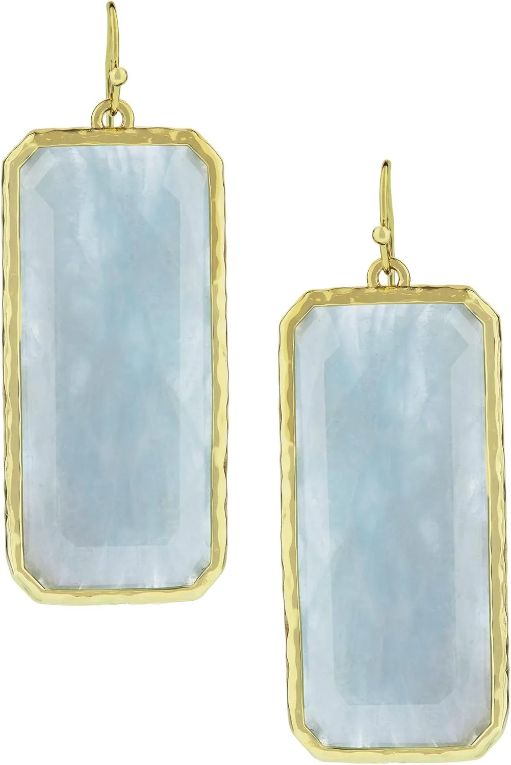 Harlow & Dylan "Blue Ice" Milky Aqua Earrings