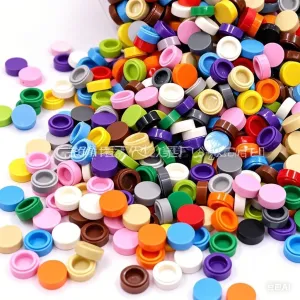 Hayder 2700 PCS Pixel Bricks, 1x1 Round Plates Building Blocks Parts and Pieces, 15 Colors Pixel Arts Dots Bulk Studs Accessories Kit