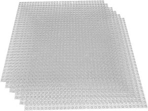 Hayder Classic Baseplates Building Base for Building Bricks, 100% Compatible with All Major Brands, 10" x 10" - 32 x 32 Studs, Pack of 6