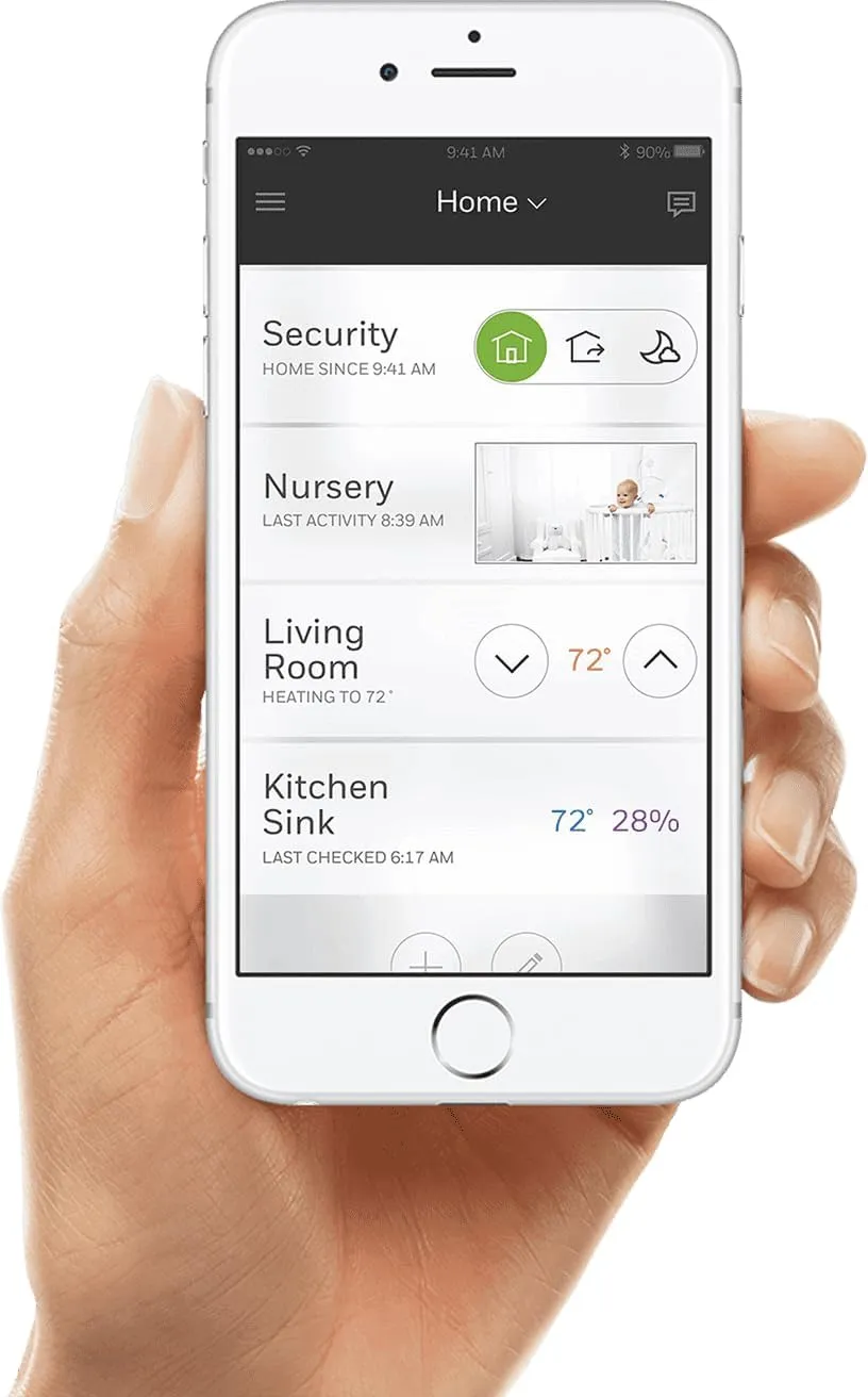 Honeywell TH9320WF5003 Wi-Fi 9000 Color Touch Screen Programmable Thermostat, White with Extended 5-Year Warranty