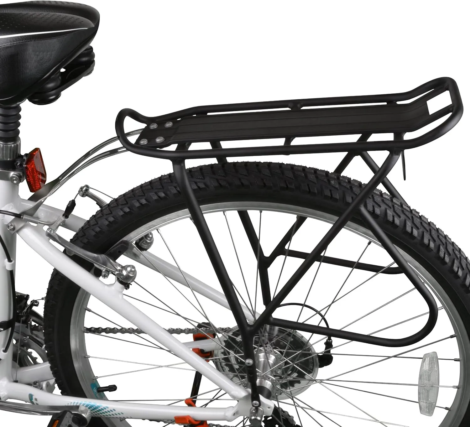 Ibera Bike Rack - Bicycle Touring Carrier Plus  for Disc Brake/Non-Disc Brake Mount, Fat Tire Bikes, Frame-Mounted for Heavier Top & Side Loads, Height Adjustable for 26"-29" Frames