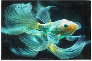 Jigsaw Puzzle for Adults 500 Pieces, Fish Fantasy Challenging Puzzle for Party Entertainment, Family Games
