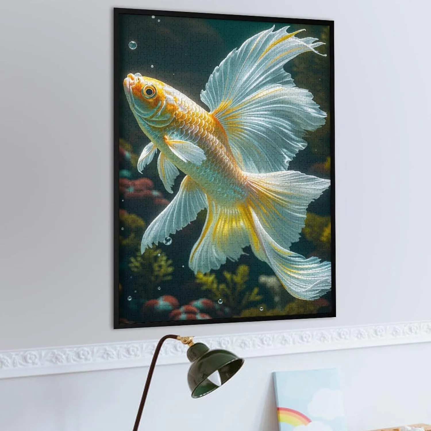 Jigsaw Puzzles for Adults 1000 Piece - Beautiful Gold Fish Themed Wooden Puzzles，Challenge Puzzles，Educational Games，Family Puzzles，Unique Gifts for Wall Art，Funny Puzzles
