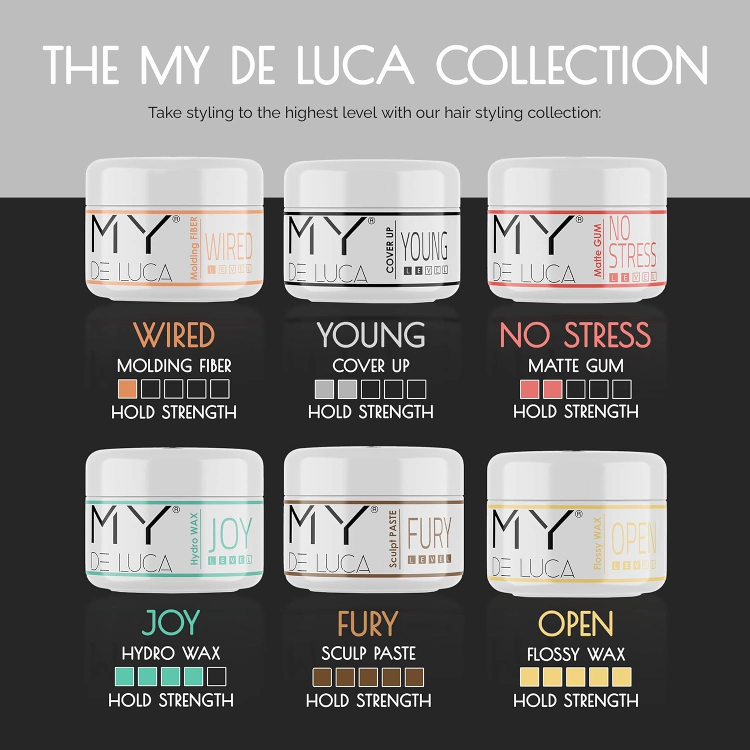 JOY Hydro Hair Wax for Men, Alternative to Hair Gel, Pomade, Hair Clay and Styling Cream, Hair Care Must-Have, Water-Based Hair Products for Wet and Shiny Finish 100 ml