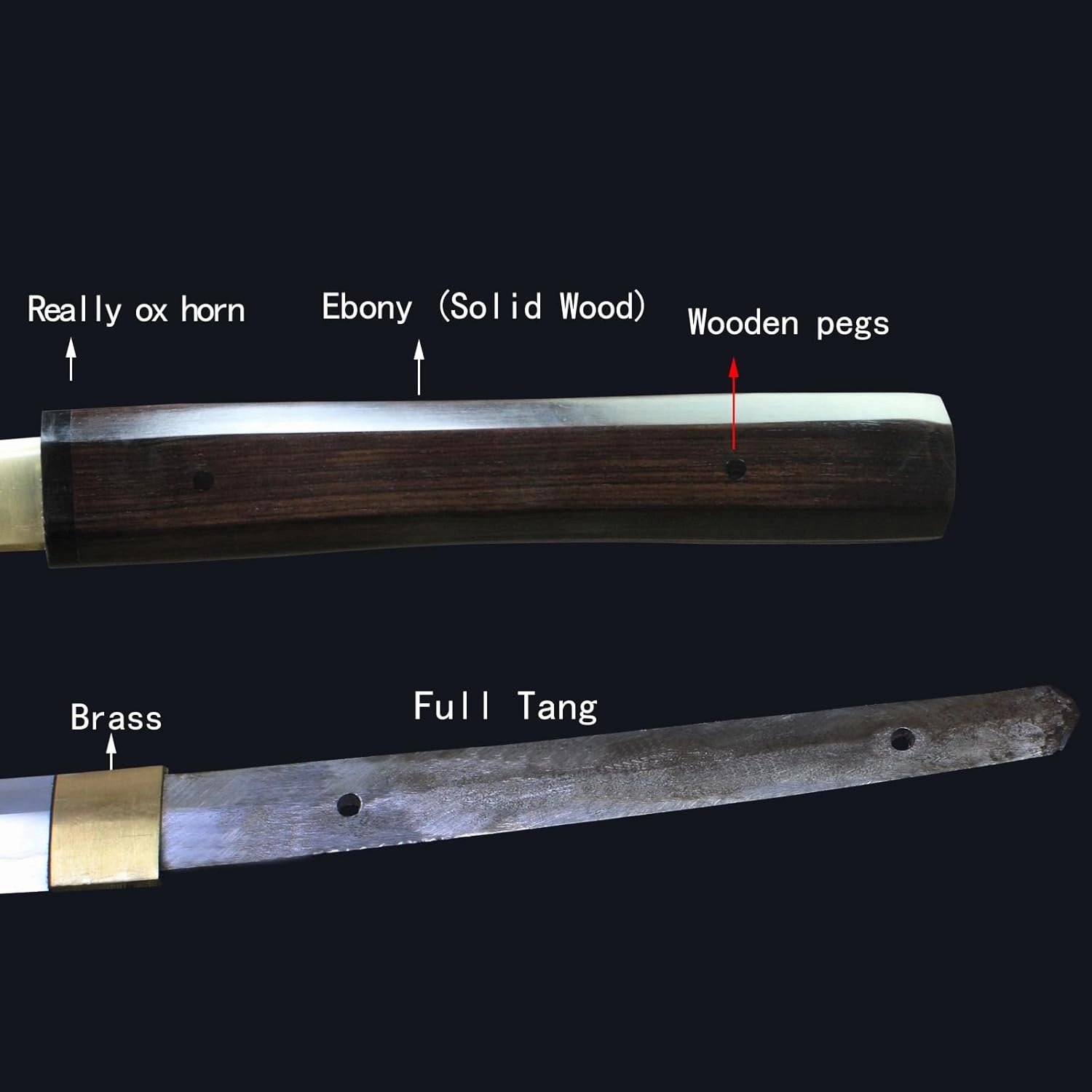 Katana Sword Real Full Tang Sharp Handmade Samurai Sword Swords for Adults