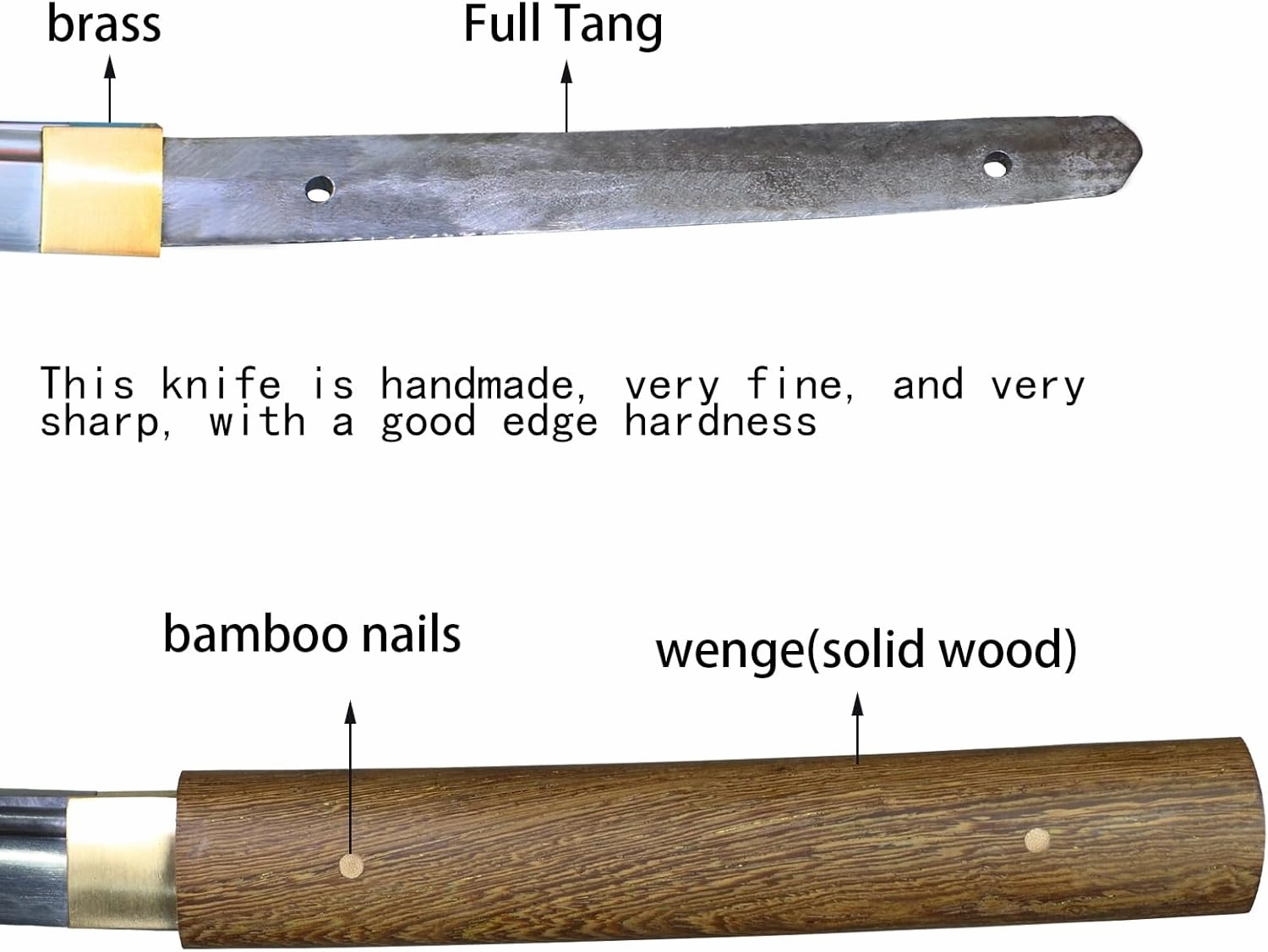Katana Sword Real Full Tang Sharp Handmade Samurai Sword Swords for Adults